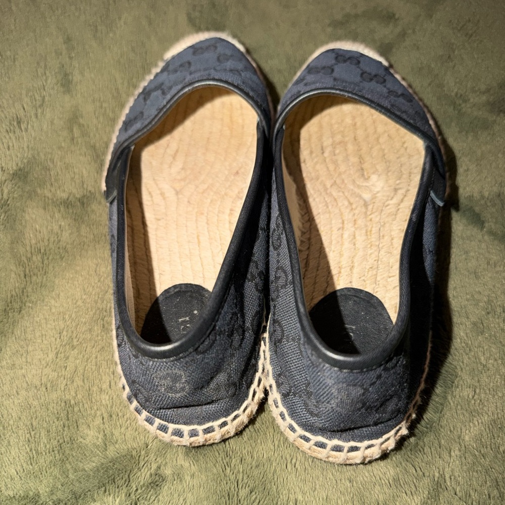 Gucci Black Canvas Espadrilles flats - Picture 8 of 13